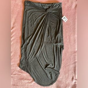 Grey medium size tulip skirt